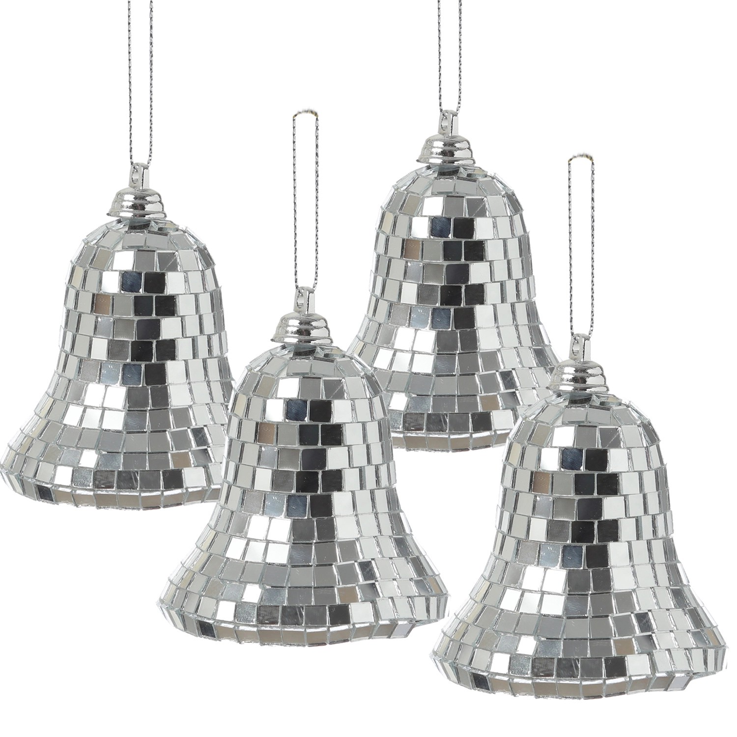 Marelida Christbaumschmuck Glocken Weihnachtsbaumschmuck Im Discokugel Look Silber 4St Marelida Christbaumschmuck Glocken Weihnachtsbaumschmuck Im Discokugel Look Silber 4St von MARELIDA