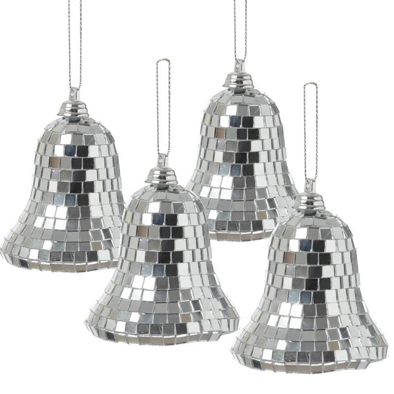 Marelida Christbaumschmuck Glocken Weihnachtsbaumschmuck Im Discokugel Look Silber 4St Marelida Christbaumschmuck Glocken Weihnachtsbaumschmuck Im Discokugel Look Silber 4St von MARELIDA
