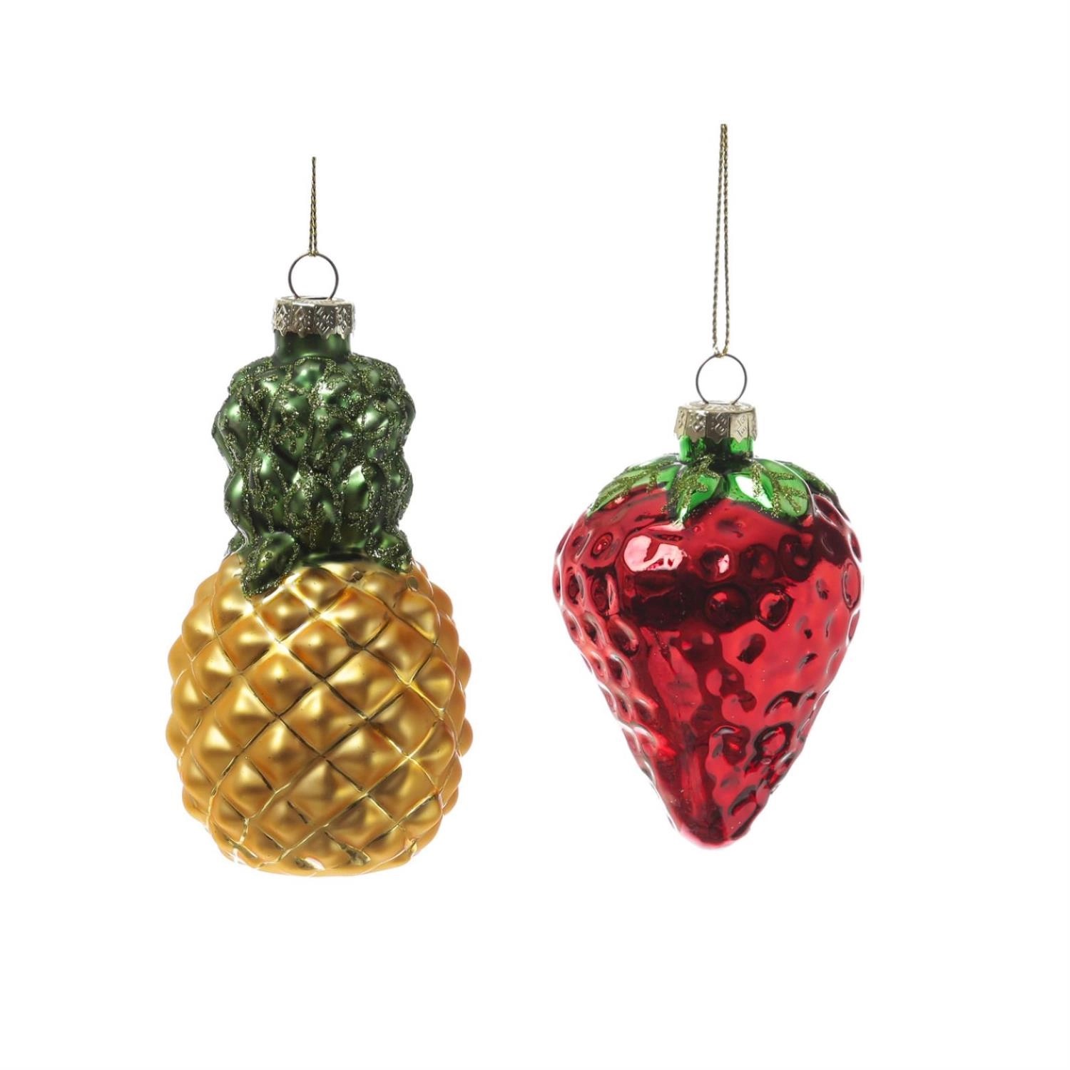 Marelida Weihnachtsbaumschmuck Ananas Erdbeere Glas Christbaumschmuck Obst Frucht Marelida Weihnachtsbaumschmuck Ananas Erdbeere Glas Christbaumschmuck Obst Frucht von MARELIDA