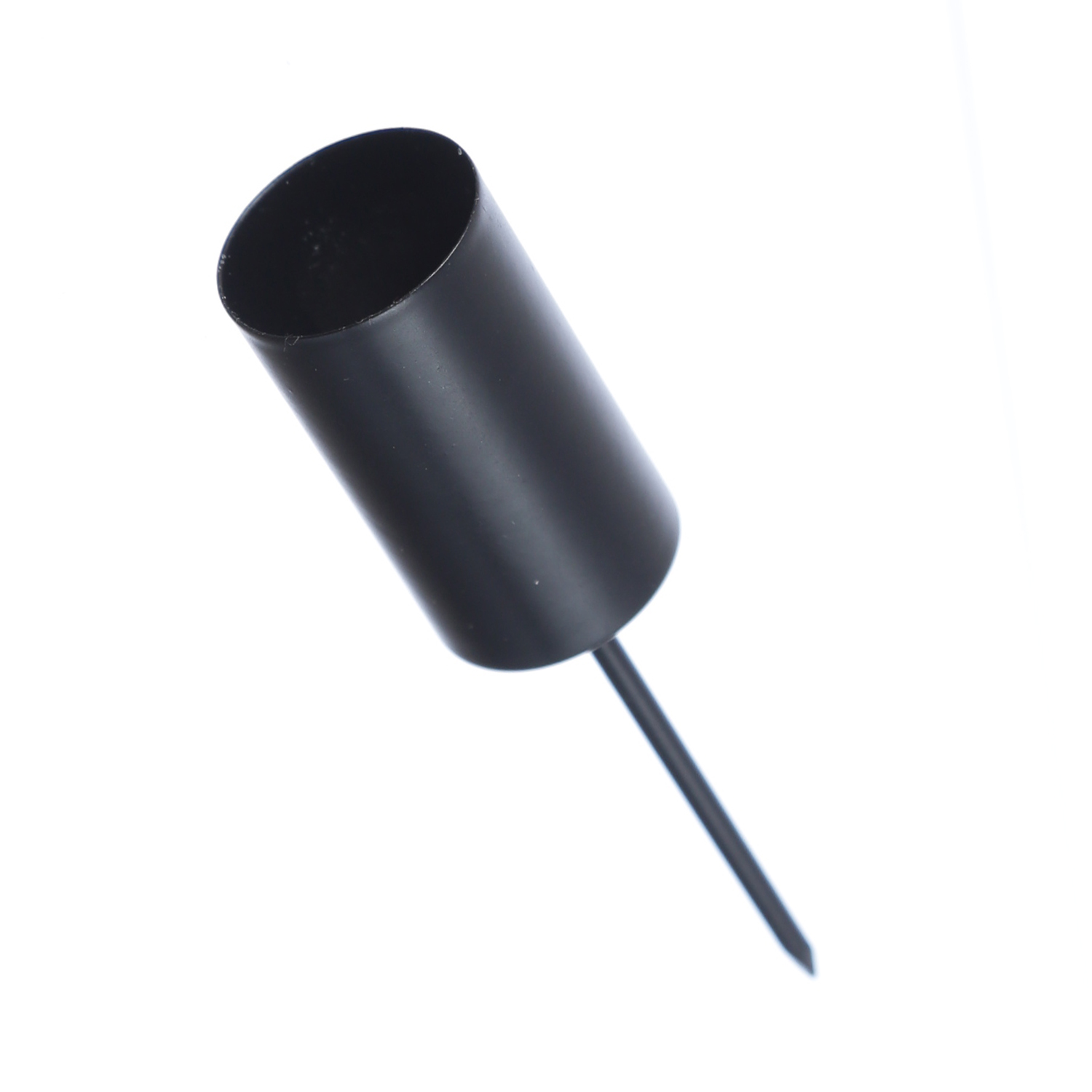 Stabkerzenhalter - Kerzenpick für Adventskranz - ohne Dorn - Metall - H: 9cm - schwarz - 1 Stück von MARELIDA