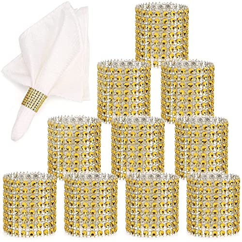 Margueras Serviettenringe, Strassband, 13 x 4 cm, 100 Stück, gold, 100 Stück Margueras Serviettenringe, Strassband, 13 x 4 cm, 100 Stück, gold, 100 Stück von MARGUERASW