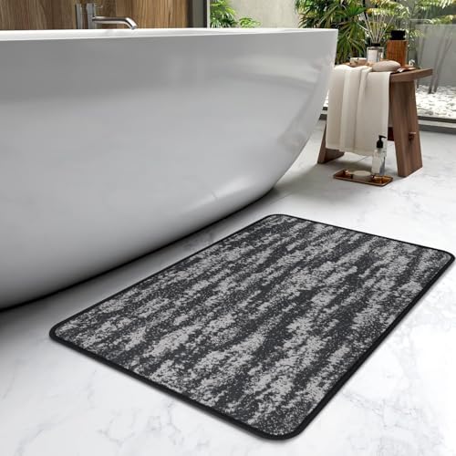 Badematte rutschfeste Dünne Badezimmerteppich: 40x60 cm Super saugfähig Chenille Badteppich Waschbar Badematten & Badteppiche - Duschvorleger Badvorleger rutschfest Badvorleger von MARIBUR