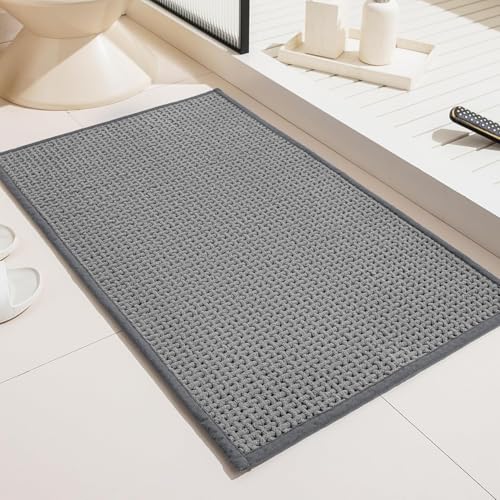MARIBUR Badematte rutschfest waschbar Badteppich: 40x60 cm Weich Chenille Badezimmerteppich Superabsorbierende Badematten & Badteppiche Maschinenwaschbar Badvorleger für Dusche, Badezimmer, Badewanne von MARIBUR