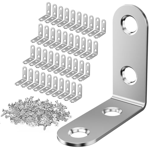 MARICATO 40 Stück Edelstahl Winkelverbinder 40 x 40 mm, 90 grad Metallwinkel mit 160 Schrauben, Rostfreie Winkelverbinder L Klammern für Möbel, Regale, Tische & Stühle - Einfache Montage MARICATO 40 Stück Edelstahl Winkelverbinder 40 x 40 mm, 90 grad Metallwinkel mit 160 Schrauben, Rostfreie Winkelverbinder L Klammern für Möbel, Regale, Tische & Stühle - Einfache Montage von MARICATO