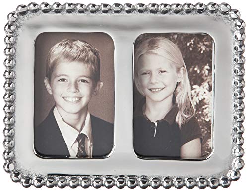 MARIPOSA 3714 2 x 3 vertikaler Doppelrahmen, Aluminium, Silber, Double 2" x 3" Photo Frame von MARIPOSA