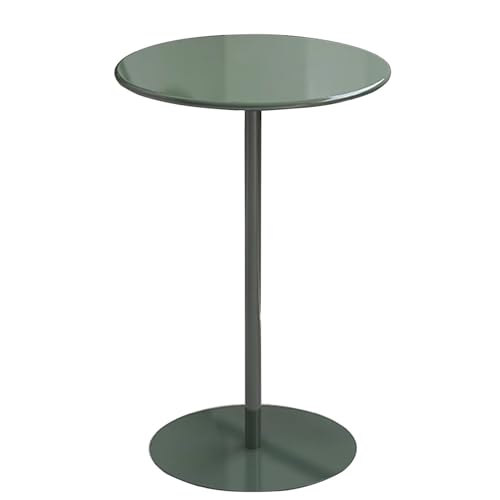 MARIYCH Hoher Stehtisch, runde Kneipentische, Theke, Frühstücks-Esstisch, Cocktail-Bistrotisch, Klassische Bistro-Kneipenmöbel, Grün (70 x 70 x 104 cm) von MARIYCH