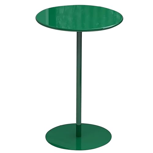 MARIYCH Hoher Stehtisch, runde Kneipentische, Theke, Frühstücks-Esstisch, hoher Cocktail-Bistrotisch für Café, Bankett, Wohnzimmer, Balkon-Dekorationstisch, grün (40 x 40 x 72 cm) von MARIYCH