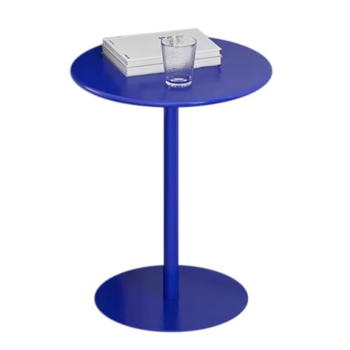 MARIYCH Runde Frühstücksbartische, runder Cocktail-Kneipentisch, hoher Kaffeetisch für die Hausbar, hoher Beistelltisch mit Metallfuß (70 x 70 x 104 cm) von MARIYCH