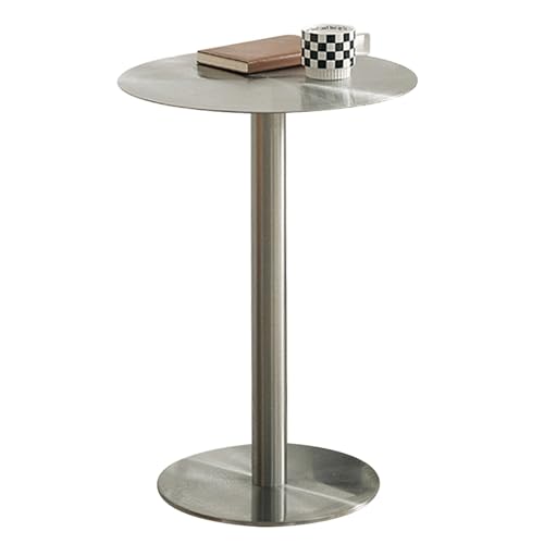 MARIYCH Runder Stehtisch, Stehtisch, Kleiner Kneipentisch, Edelstahltheke, Bistrotisch, Kneipentisch, Esstisch in Thekenhöhe, Kleiner Couchtisch, Beistelltisch für die Außenterrasse (50 x 50 x 75 cm von MARIYCH