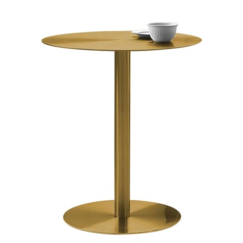 MARIYCH Stehtisch aus Edelstahl für Zuhause, nordischer Kneipentisch, Stehtisch, moderner, Schlichter Bistrotisch, amerikanischer runder Tisch, rundes Design (40 x 40 x 95 cm) von MARIYCH