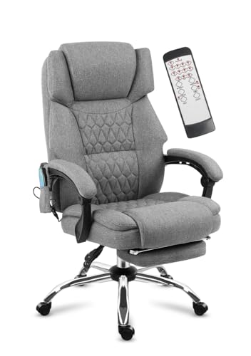MARK ADLER Boss 6.0 Grey | Bürostuhl Massagesessel Ergonomischer Chefsessel mit Massagefunktion | 4 Punkt Vibrations | Fußstütze | Wärmefunktion | Drehbar | Kopfunterstützung | Stoff | Grau MARK ADLER Boss 6.0 Grey | Bürostuhl Massagesessel Ergonomischer Chefsessel mit Massagefunktion | 4 Punkt Vibrations | Fußstütze | Wärmefunktion | Drehbar | Kopfunterstützung | Stoff | Grau von MARK ADLER