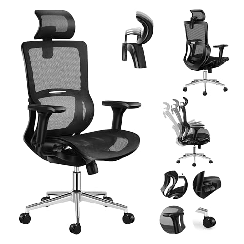 MARK ADLER Expert 6.2 Bürostuhl Chefsessel Schreibtischstuhl ergonomisch Armlehnen Kopfstütze einstellbar belüftetes Air Mesh HD Material bis 150 kg belastbar Cradle Plus Gummi Räder Schwarz MARK ADLER Expert 6.2 Bürostuhl Chefsessel Schreibtischstuhl ergonomisch Armlehnen Kopfstütze einstellbar belüftetes Air Mesh HD Material bis 150 kg belastbar Cradle Plus Gummi Räder Schwarz von MARK ADLER