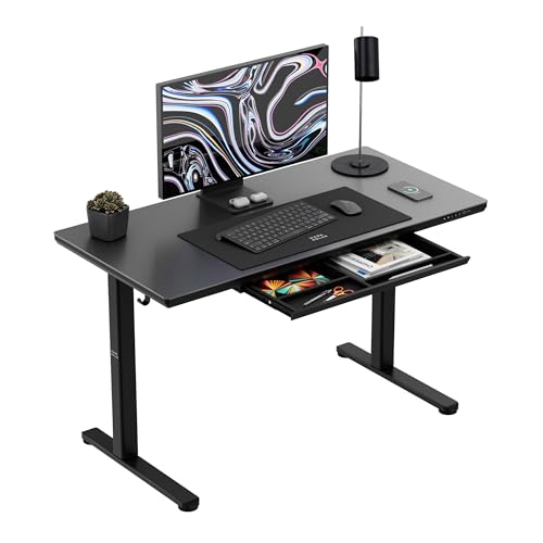 MARK ADLER Leader 8.5 | Elektrischer Schreibtisch Höhenverstellbar | Glasplatte Matt | USB-C & Wireless Ladefunktion | Memory-Funktion | Schublade | 120x60 cm | Schwarz MARK ADLER Leader 8.5 | Elektrischer Schreibtisch Höhenverstellbar | Glasplatte Matt | USB-C & Wireless Ladefunktion | Memory-Funktion | Schublade | 120x60 cm | Schwarz von MARK ADLER