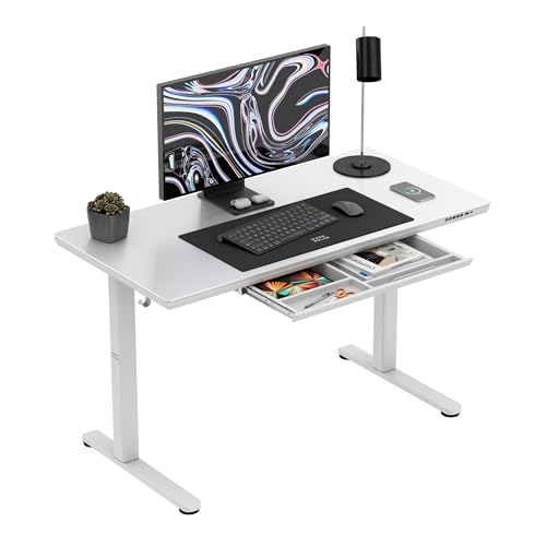 MARK ADLER Leader 8.5 | Elektrischer Schreibtisch Höhenverstellbar | Glasplatte Matt | USB-C & Wireless Ladefunktion | Memory-Funktion | Schublade | 120x60 cm | Weiß MARK ADLER Leader 8.5 | Elektrischer Schreibtisch Höhenverstellbar | Glasplatte Matt | USB-C & Wireless Ladefunktion | Memory-Funktion | Schublade | 120x60 cm | Weiß von MARK ADLER