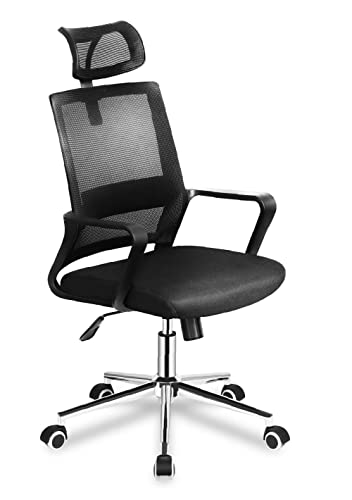 MARK ADLER Manager 2.1 | Chair pc Office ergonomisch bürostuhl chefsessel drehstuhl Stuhl buro gamingstuhl schreibtischstühle Moderne | Kopfstütze und Lendenwirbelstütze | 130 kg | Schwarz von MARK ADLER