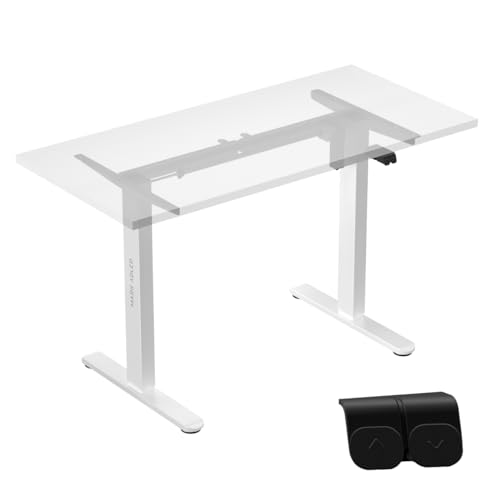 MARK ADLER Xeno 2.0 White | Elektrisch Höhenverstellbarer Schreibtisch Verstellbar Tischgestell Gestell | Einstellbare Beinabstände Stufenlos Metallkonstruktion | Homeoffice Büro | Weiß von MARK ADLER