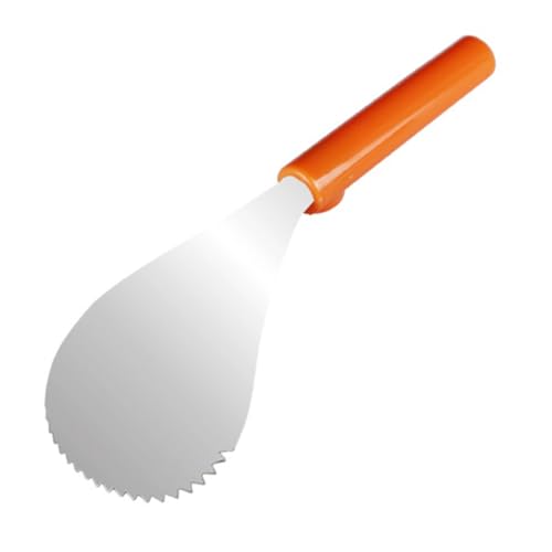 MARKELL 1 Stück Manueller Kürbisentkerner Scoop Kürbis-Trenner aus Edelstahl, Kürbis-Scoop, Orange, 16,5 x 8,5 cm von MARKELL