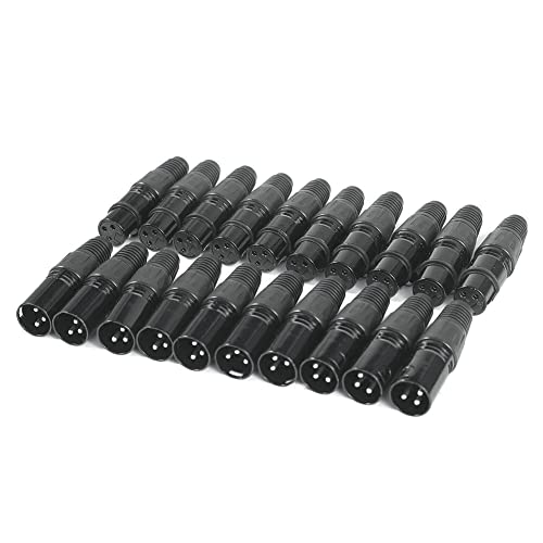 MARKELL 10 Paar XLR 3-polige Mikrofonkabel Audio-Stecker MIC Schlange Kabelverbinder von MARKELL