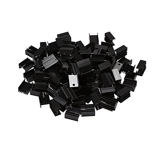 MARKELL 100 Stück 20 x 15 x 10 mm Aluminium TO-220 Kühlkörper mit 220 Kühlkörper, Transistor Heizkörper TO220 Kühlkörper von MARKELL