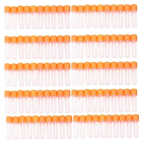 MARKELL 100 Stück Zentrifugenröhrchen, Skala von 1,8 ml, Laborkryotube, Zentrifugenröhrchen mit Korken, für Analyse von MARKELL