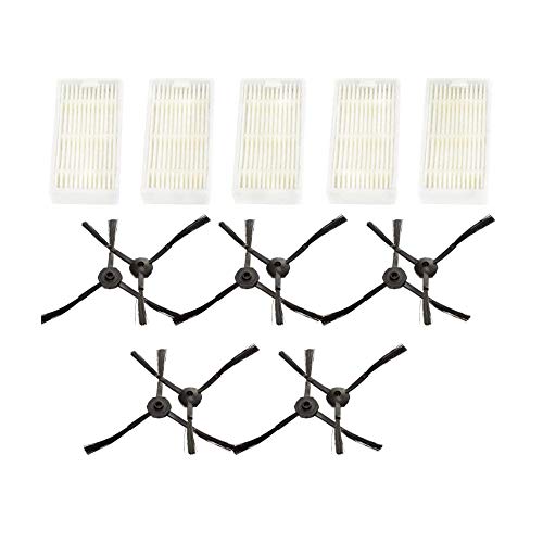 MARKELL 5 Filter 10 Seitenbürsten für die Serie Md16192 Md18500 Md18501 Md18600 von MARKELL