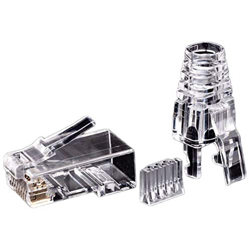 MARKELL 50 Stück Serien Cat6 RJ45 Anschluss UTP Ethernet-Kabel Jack 8P8C Netzwerkkabel Cat 6 Modular Stecker mit 6,5 mm RJ45 Caps MARKELL 50 Stück Serien Cat6 RJ45 Anschluss UTP Ethernet-Kabel Jack 8P8C Netzwerkkabel Cat 6 Modular Stecker mit 6,5 mm RJ45 Caps von MARKELL