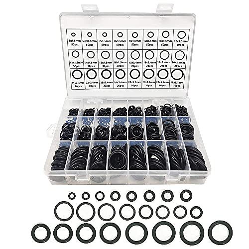 MARKELL 740 Stück Sortiment O-Ringdichtungen aus Gummi, 24 Größen, Dichtungsring, für Autoreparatur, Klempnerarbeiten und O-Ringe MARKELL 740 Stück Sortiment O-Ringdichtungen aus Gummi, 24 Größen, Dichtungsring, für Autoreparatur, Klempnerarbeiten und O-Ringe von MARKELL