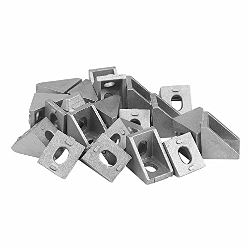 MARKELL Eckverbindungswinkel 2020 aus Aluminium, 20 x 20 l, Befestigung des Verbindungshalters, Anwendungsübereinstimmung, Profil aus industriellem Aluminium 2020, 20 Stück MARKELL Eckverbindungswinkel 2020 aus Aluminium, 20 x 20 l, Befestigung des Verbindungshalters, Anwendungsübereinstimmung, Profil aus industriellem Aluminium 2020, 20 Stück von MARKELL