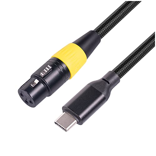 MARKELL Kabel USB C auf XLR Typ C Stecker auf XLR 3-polig Anschluss Mikrofonkabel Audio-Datenkabel für Computer 2 Meter MARKELL Kabel USB C auf XLR Typ C Stecker auf XLR 3-polig Anschluss Mikrofonkabel Audio-Datenkabel für Computer 2 Meter von MARKELL