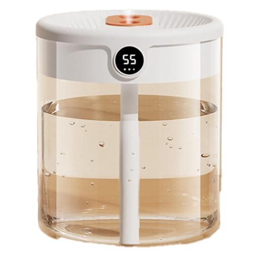 MARKELL Luftbefeuchter H2O, Kapazität 2 l, doppelte Düse mit LCD-Display, Luftfeuchtigkeit, Diffusor für ätherische Öle, tragbar, USB, einfach zu bedienen, MARKELL Luftbefeuchter H2O, Kapazität 2 l, doppelte Düse mit LCD-Display, Luftfeuchtigkeit, Diffusor für ätherische Öle, tragbar, USB, einfach zu bedienen, von MARKELL