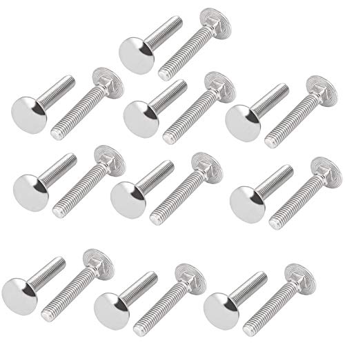 MARKELL Schlossschrauben, Edelstahl 304, Schlossschrauben mit Vierkanthals, Vollgewinde, DIN603, 20 Stück, M6 x 35 mm MARKELL Schlossschrauben, Edelstahl 304, Schlossschrauben mit Vierkanthals, Vollgewinde, DIN603, 20 Stück, M6 x 35 mm von MARKELL