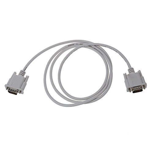 MARKELL VGA DB15 Stecker auf RS232 DB9 Adapter männlich Pin Kabel/Video Graphic Extension Cable (Weiß, 1,5 m) von MARKELL