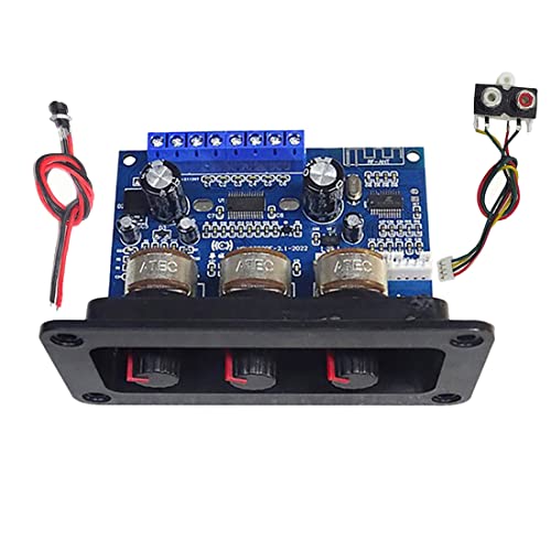 MARKELL Verstärkerkarte Audio Bluetooth 5.0 2.1 Kanäle 2 x 25 W + 50 W Subwoofer Klasse D Kit Verstärker Board mit Kabel DC + AUX MARKELL Verstärkerkarte Audio Bluetooth 5.0 2.1 Kanäle 2 x 25 W + 50 W Subwoofer Klasse D Kit Verstärker Board mit Kabel DC + AUX von MARKELL