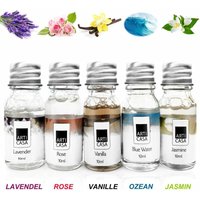 Markenartikel - 5 x 10ml Duftöl Set Ätherisches Öl Raumduft für Duftlampe Diffuser als Aroma Therapieöl Duftnoten: Lavendel - Ocean - Jasmin - Rose von MARKENARTIKEL