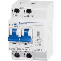 Brandschutzschalter DAFDD 1, AFDD+FI/LS, Typ A, 30 mA, B13, 10kA Brandschutzschalter DAFDD 1, AFDD+FI/LS, Typ A, 30 mA, B13, 10kA von MARKENARTIKEL