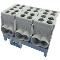 Hauptleitungs-Abzweigklemme - 3x grau 6x Eingang 35 mm² / 6x Ausgang 25 mm² Hauptleitungs-Abzweigklemme - 3x grau 6x Eingang 35 mm² / 6x Ausgang 25 mm² von MARKENARTIKEL