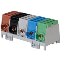 Hauptleitungs-Abzweigklemme - 3x grau 6x Eingang 25 mm² / 6x Ausgang 25 mm² von MARKENARTIKEL