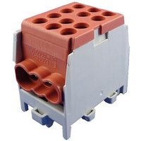 Hauptleitungs-Abzweigklemme - braun, 1-polig 2x Eingang 35 mm² / 4x Ausgang 25 mm² Hauptleitungs-Abzweigklemme - braun, 1-polig 2x Eingang 35 mm² / 4x Ausgang 25 mm² von MARKENARTIKEL