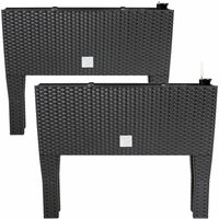 Markenartikel - deuba® Hochbeet 30L Bewässerungssystem UV-beständig Blumenkasten Pflanzenkübel Pflanzenkasten Beet Anthrazit 2 Markenartikel - deuba® Hochbeet 30L Bewässerungssystem UV-beständig Blumenkasten Pflanzenkübel Pflanzenkasten Beet Anthrazit 2 von MARKENARTIKEL