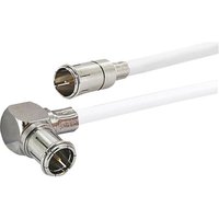Sat/Modem - Anschlusskabel Schwaiger mit f-Quick Winkelstecker - 3,0 m von MARKENARTIKEL
