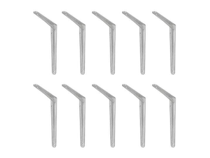 10x siwitec Profil-Konsole 350 x 400 mm, Regalwinkel Aluminium von MARKENBAUMARKT24