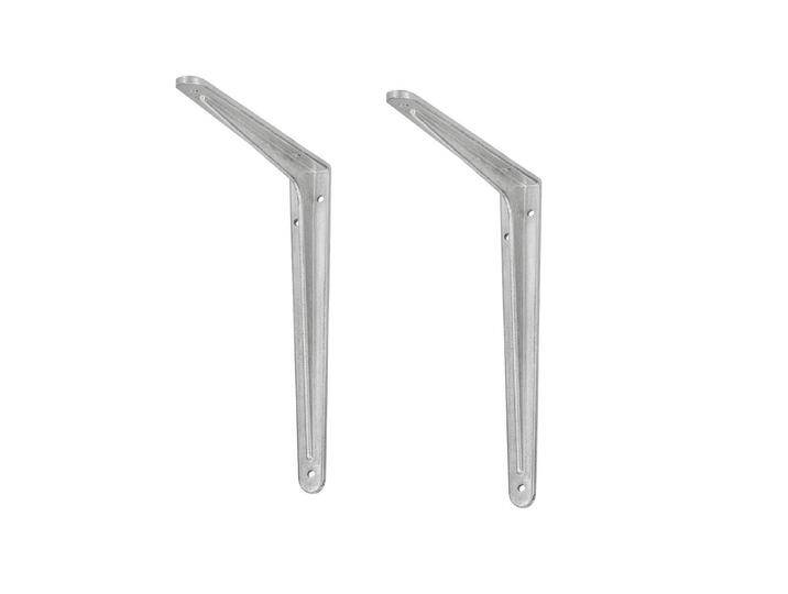 2 x siwitec Profil-Konsole 350 x 400 mm, Regalwinkel Aluminium von MARKENBAUMARKT24