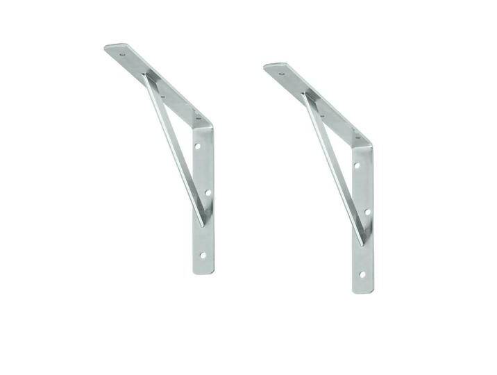 2 x siwitec Regalhalterung 550 x 360 x 30 mm, verzinkt, Traglast von MARKENBAUMARKT24