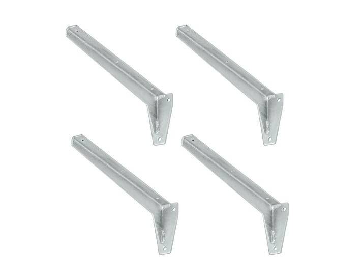 4 x siwitec L-Profil-Konsole verzinkt 680 x 170 x 81 mm, von MARKENBAUMARKT24