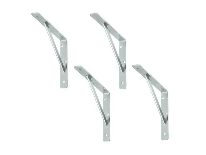 4 x siwitec Regalhalterung 550 x 360 x 30 mm, verzinkt, Traglast von MARKENBAUMARKT24