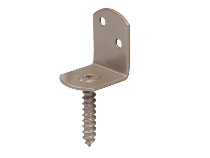 Alberts DURAVIS Flechtzaunhalter L-Form blau verzinkt, von MARKENBAUMARKT24