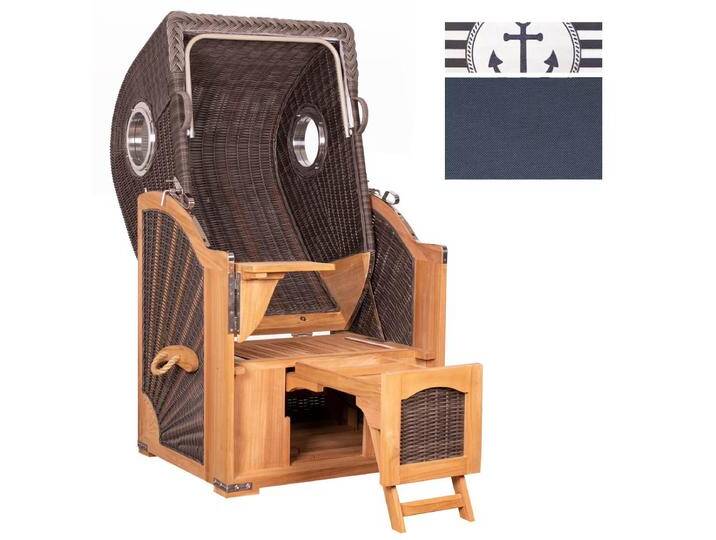 YOURSOL by deVries Strandkorb Seemöwe Single PE in stone grey YOURSOL by deVries Strandkorb Seemöwe Single PE in stone grey von MARKENBAUMARKT24