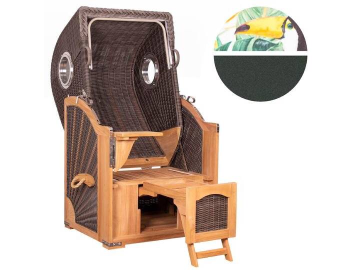 YOURSOL by deVries Strandkorb Seemöwe Single PE in stone grey YOURSOL by deVries Strandkorb Seemöwe Single PE in stone grey von MARKENBAUMARKT24