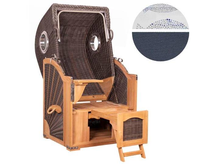 YOURSOL by deVries Strandkorb Seemöwe Single PE in stone grey YOURSOL by deVries Strandkorb Seemöwe Single PE in stone grey von MARKENBAUMARKT24