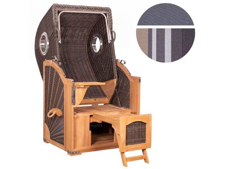 YOURSOL by deVries Strandkorb Seemöwe Single PE in stone grey YOURSOL by deVries Strandkorb Seemöwe Single PE in stone grey von MARKENBAUMARKT24